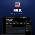 FAA Pilot Logbook on MacBook and iPhone